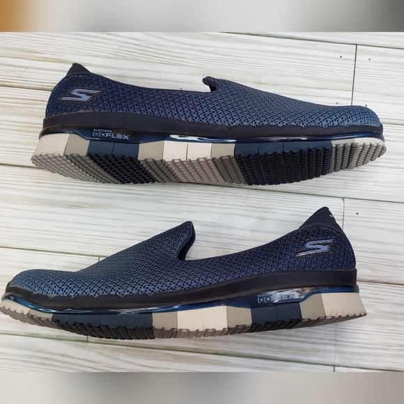 Skechers Go Flex Walk Quick-Fit with goga mat insoles size 8.5 (sg1) - Picture 1 of 10